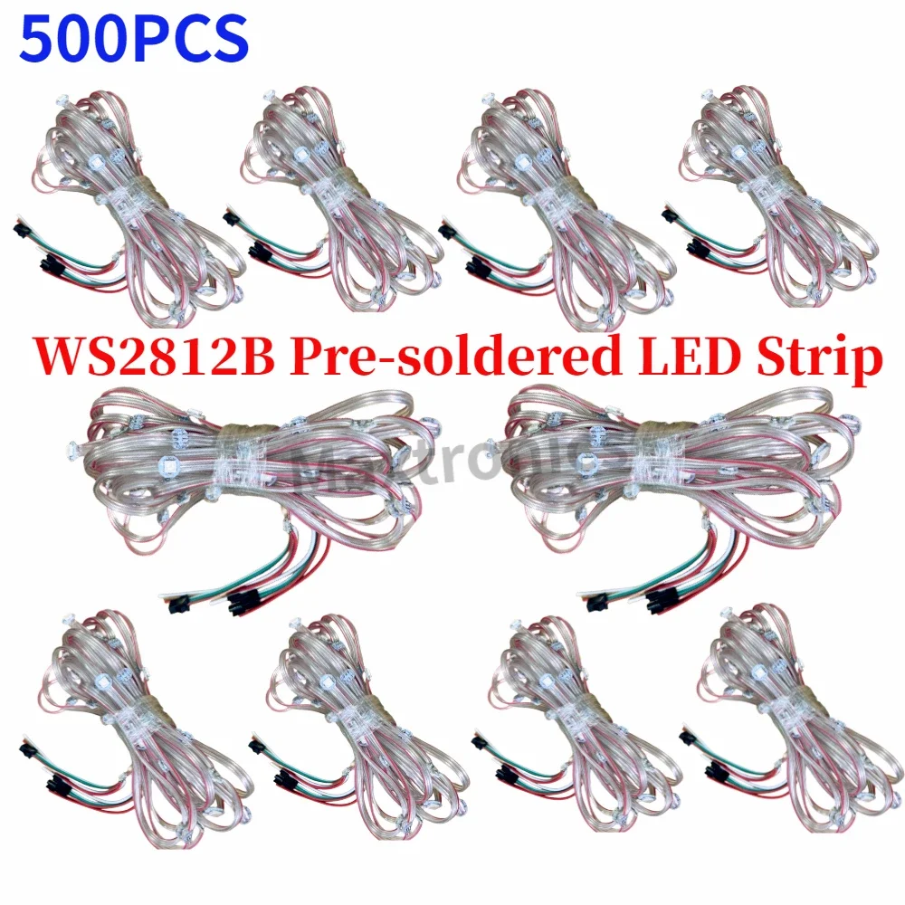 NEW 10lots*50led DC5V WS2812B RGB LED Module Heatsink Board Nodes WS2812IC LED Strip String Individual Addressable Music Control