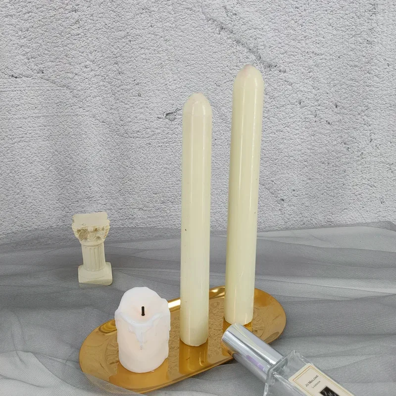 Long Pole Plastic Candle Mold for Handmade DIY Craft Clay Candle Making
