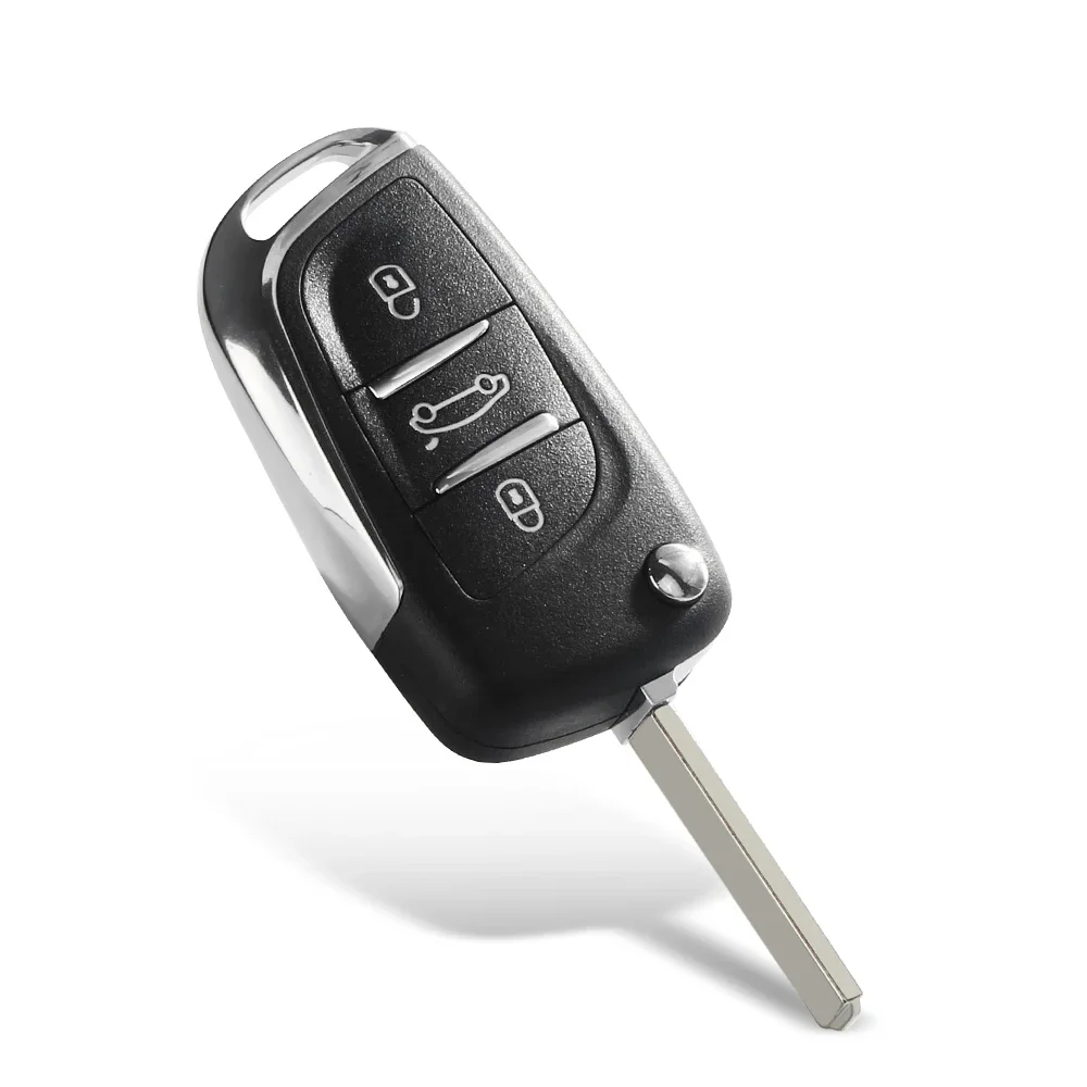 KEYYOU 434MHz ASK FSK Modified Flip Remote Key For Peugeot 407 307 For Citroen C2 C3 C4 C5 C6 C8 PICASSO CE0523 CE0536 VA2/HU83