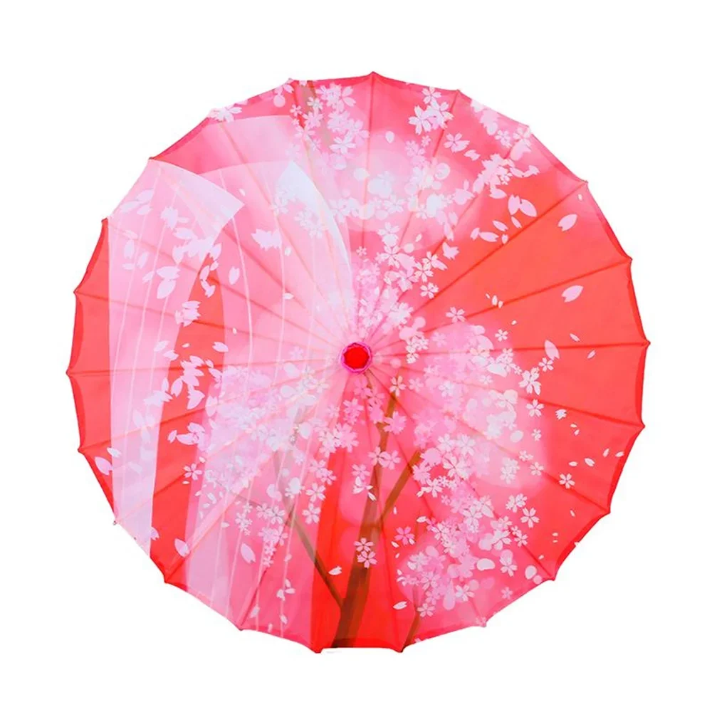 Ancient Oil Paper Umbrella Chinese StyleDance IndoorAnd Outdoor Ceiling Decoration Cosplay Silk Wind Resistant Craft UV Paraso