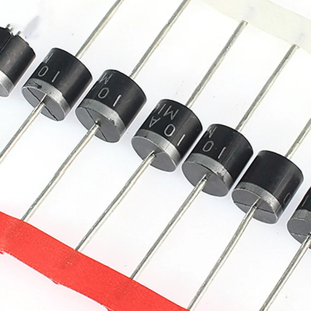 SAMIROB 10/20 Stück 10A10 Dioden 10A 1000V DO-27 elektrisches Axial-Gleichrichterdioden-Kit – Detail 2