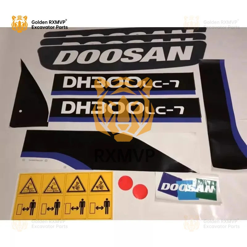 TALUADA excavator sticker For DX60 DX300 DH150 DH225 DH300 DH370-7 body sticker