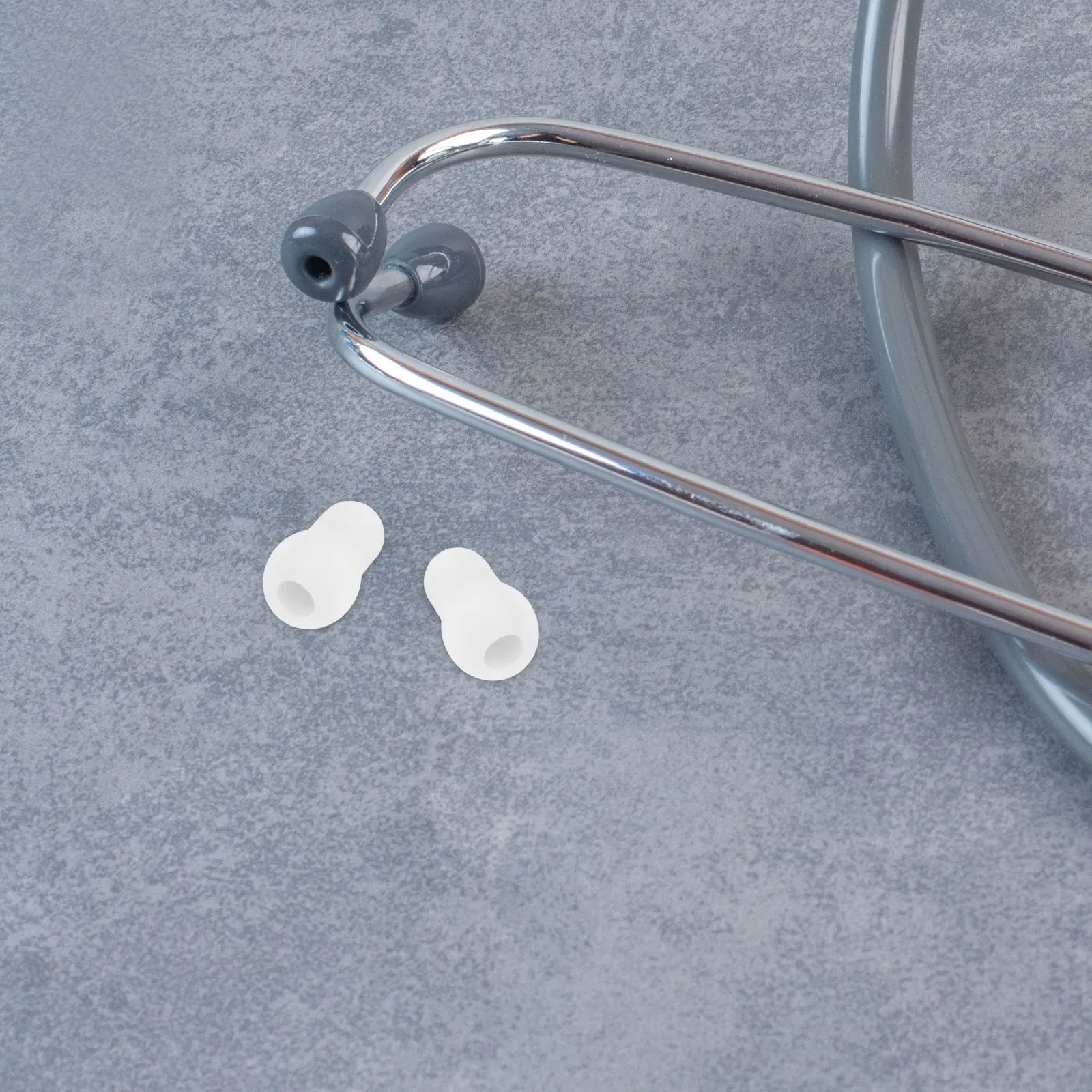 Silicone Ear Tip Replacement - 4個入り ストースコープ用イヤーチップ交換品 シリコン製 ひょうたん型 ソフトで快適なフィット感 耳栓