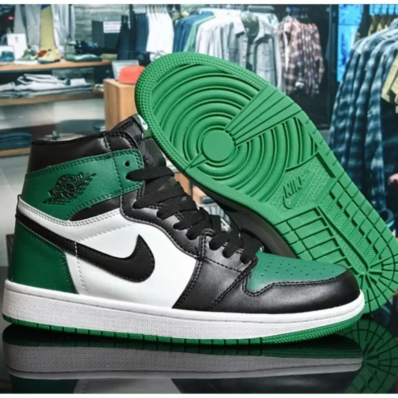 

Nike zapatillas de baloncesto Air Jordan 1 для мужчин и женщин, zapatos Retro de obsidiana, transpirables, цвет черный