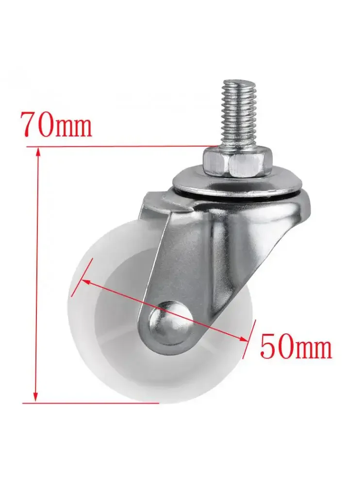 Imagem -03 - Rolo de Rodízio Universal Tamanhos Parafuso com Rolete Resistente ao Desgaste de 5cm de Diâmetro