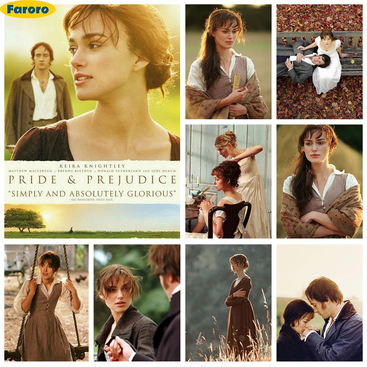 

Pride and Prejudice 5D Diamond Painting Kit Love Movie Poster Diy Diamond Embroidery Cross Stitch Hand Gift Home Wall Art Decor