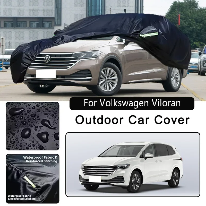 

For Volkswagen Viloran Car Covers Outdoor Waterproof Dustproof Sun Rain Snow Protection Thick Oxford Cloth Car Accessories