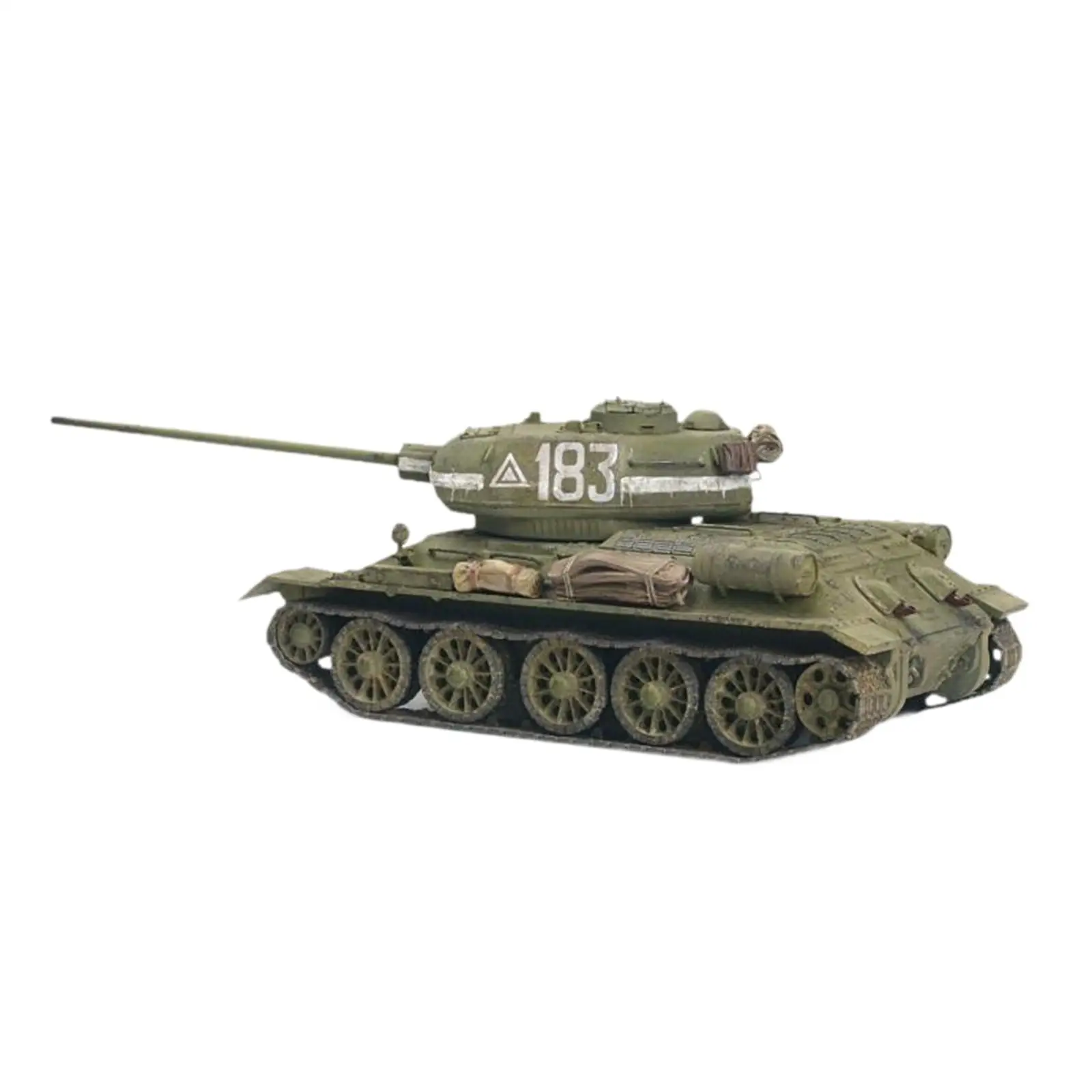 

1:72 Russian T34 Assembly Tank Model, Wheeled Vehicle Model Ornament, Miniature Tank Model Tank Truck 4D Model Toys Gift
