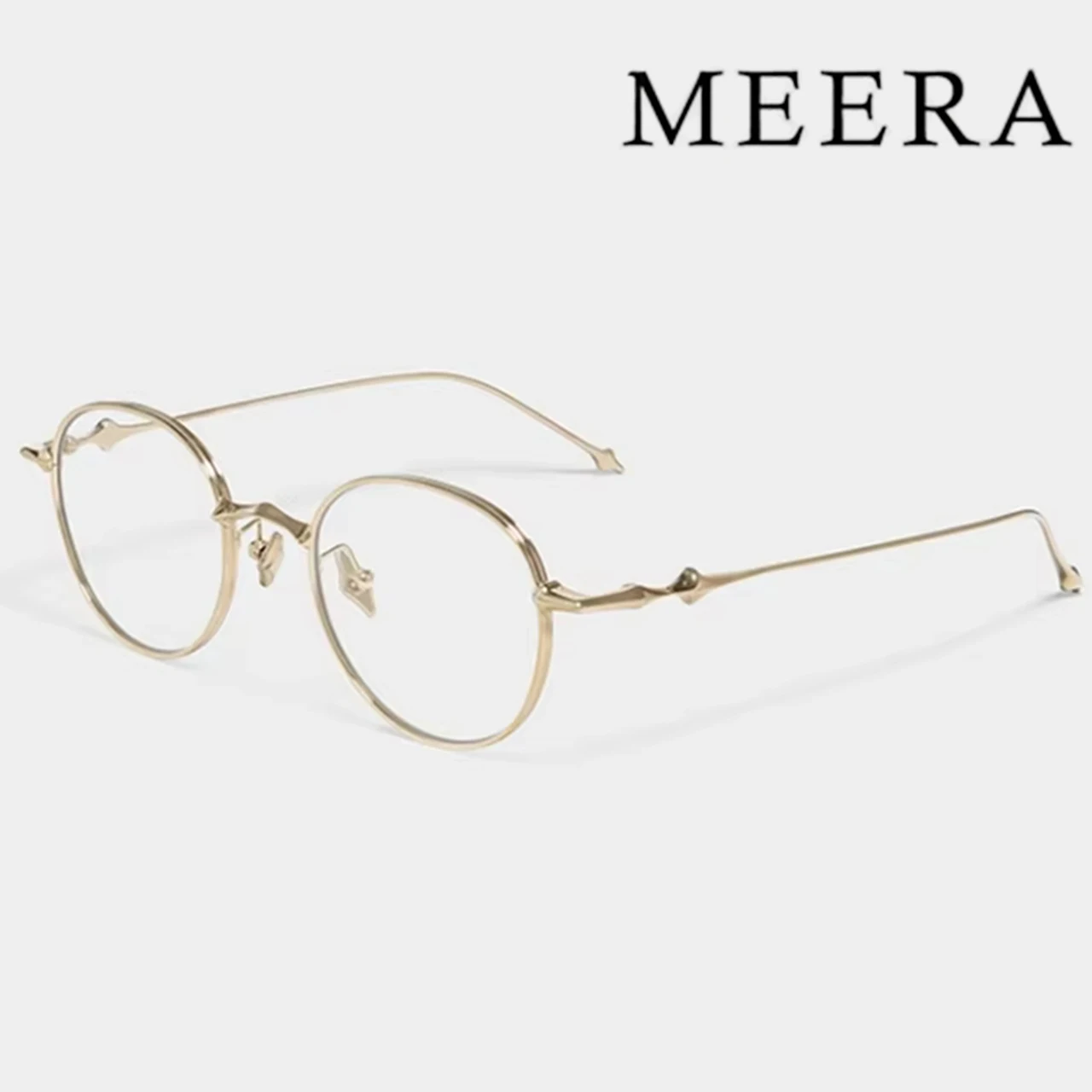 

Korea Fashion Style Titanium Glasses Frames Luxury Designer Round ABA Eyeglasses Women Men Prescription Reading Eyewear