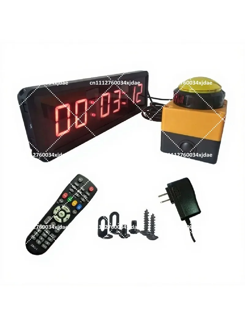 Digital Display Competition Timer Countdown Stopwatch 2.3 Inch 4-Digit Training Speech Timing Equipment with Remote Control
