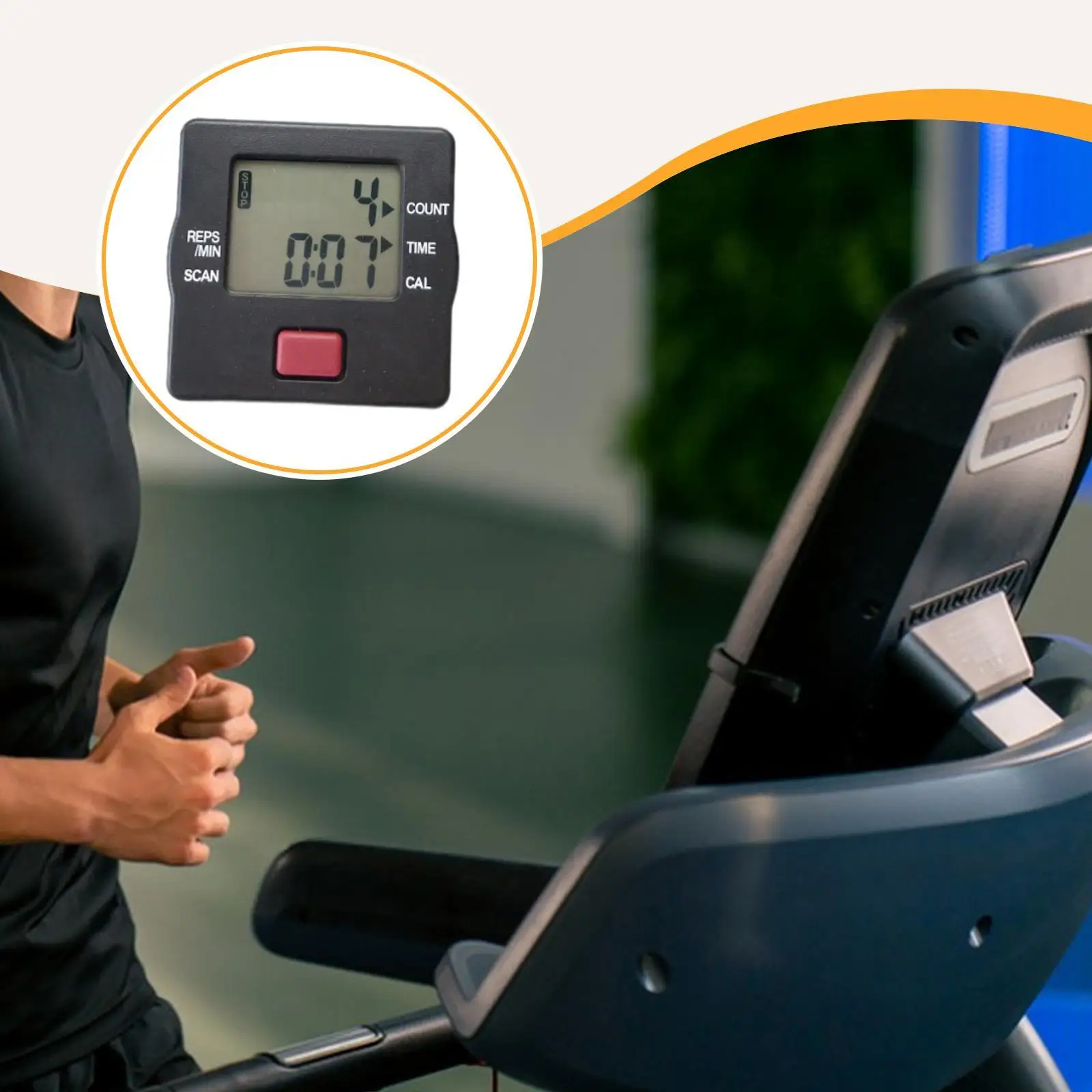 ملحقات عداد السائر للياقة البدنية، آلة تزلج مدمجة، سهلة التركيب، جهاز متعدد الوظائف، عداد آلة التجديف #4