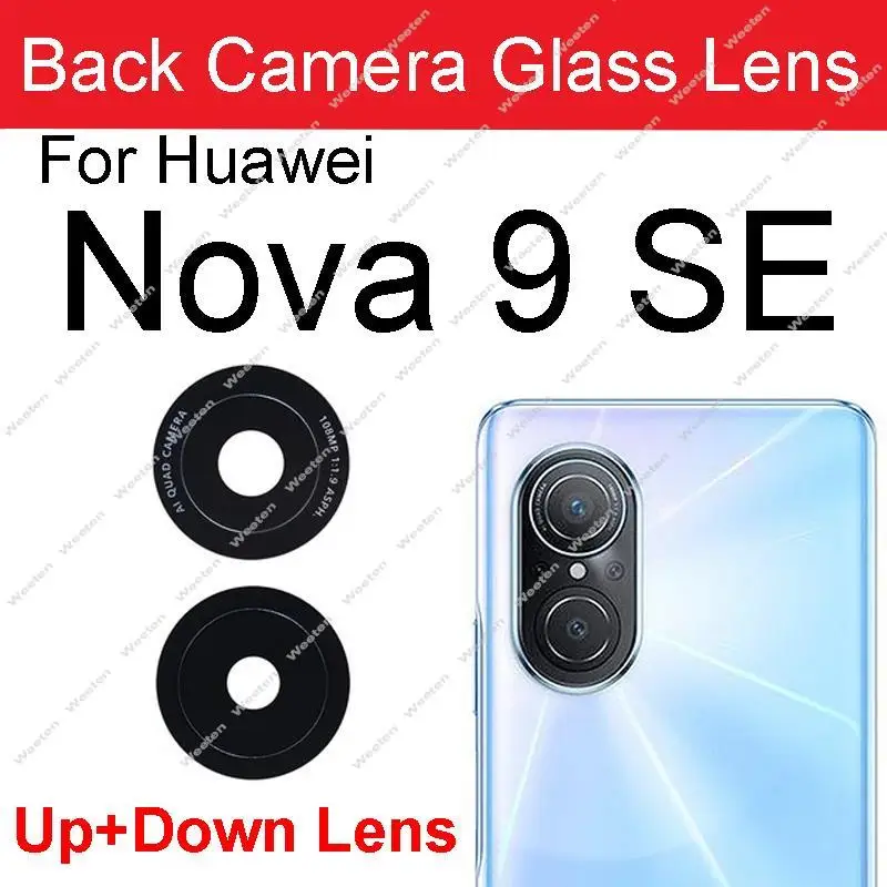 Rear Camera Lens Glass For Huawei Nova 9 9 Pro 9SE 9pro Back Camera Big Lens Glass with Sticker Repair Parts