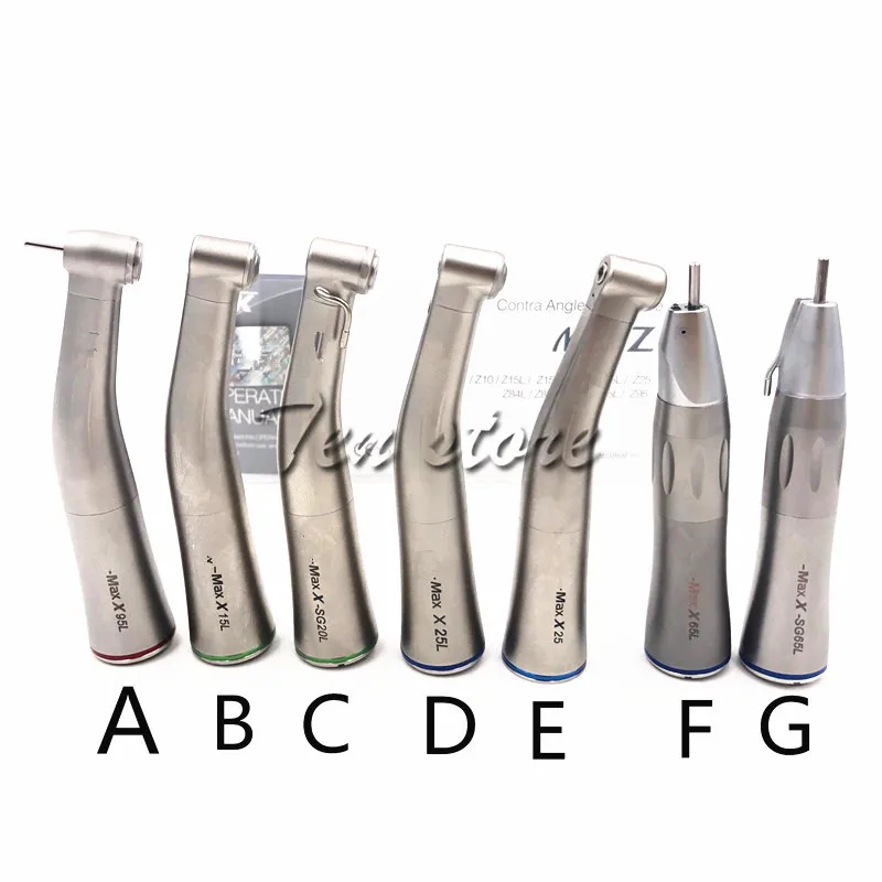 

1 piece Dental LED Fiber Optic Contra Angle Low Speed Handpiece Air Turbine dental handpiece