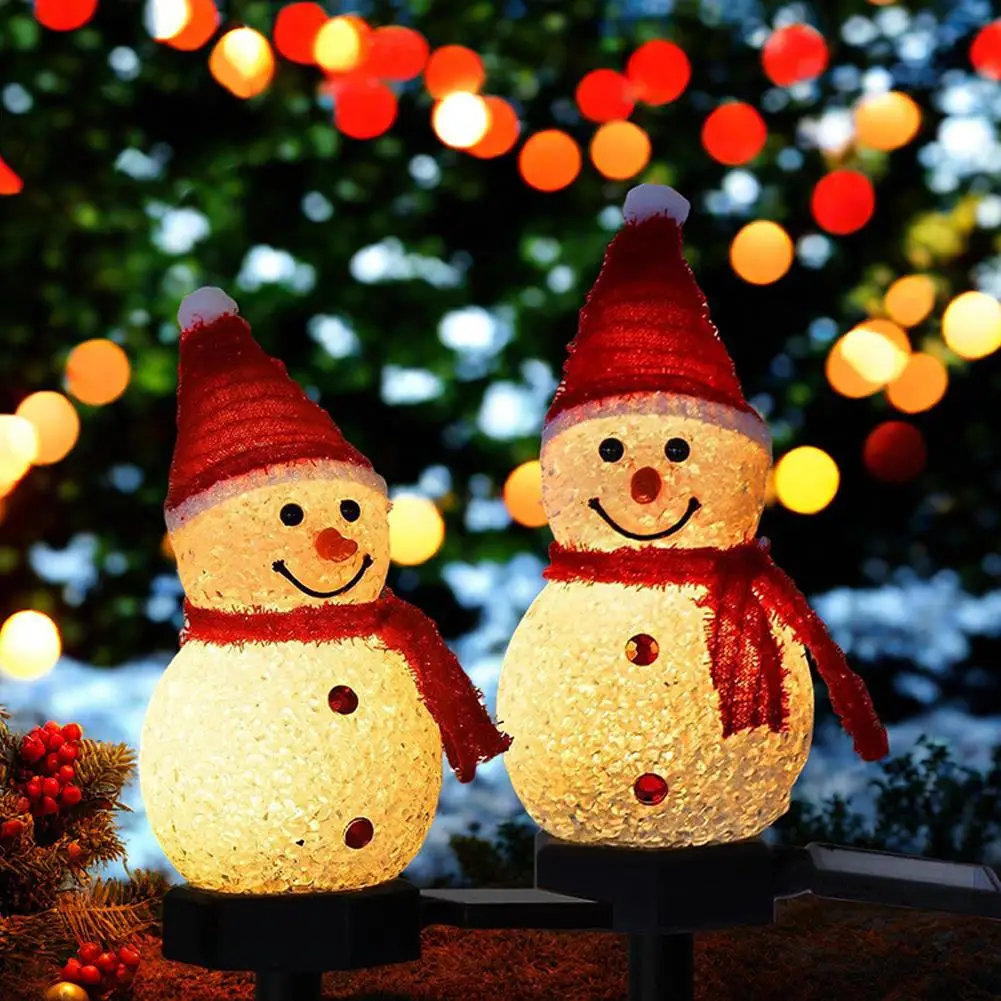 ثلج الشمسية عيد الميلاد أضواء المسار جو الديكور للماء التوصيل الأرضي فناء ساحة الخفيفة #4