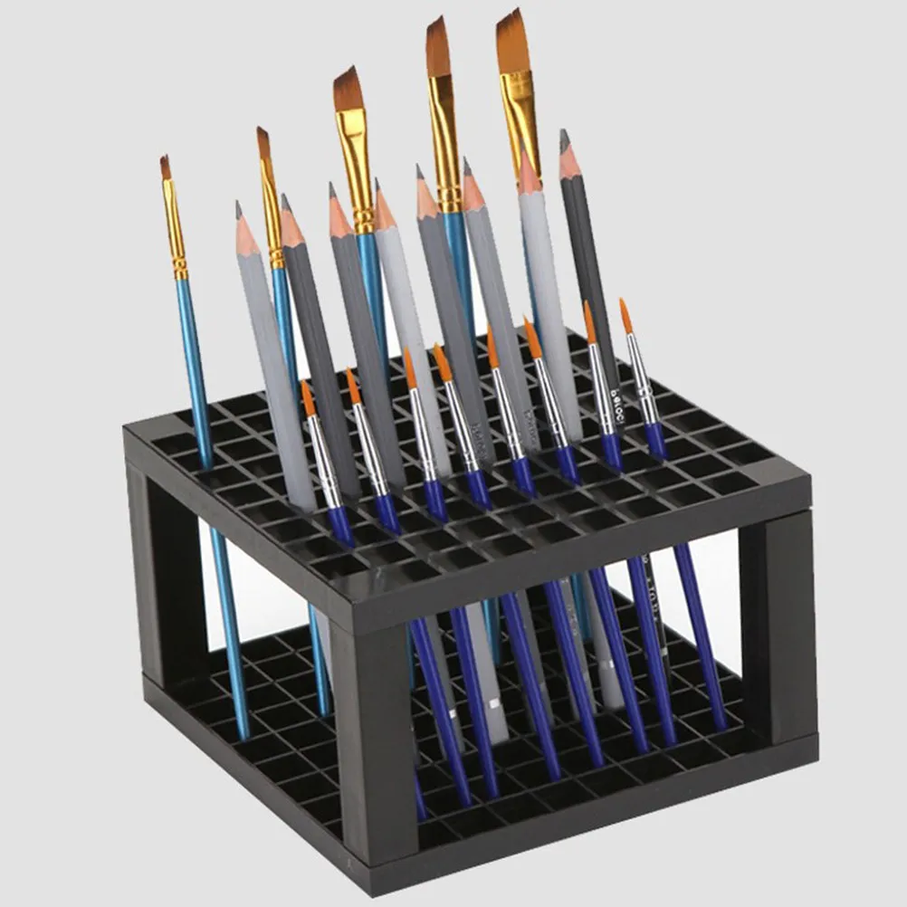 

49 Holes Desktop Pencil Holder Organizer Stand for Pens Markers Paint Brushes Drawing Tools Storage Rack Functional Design