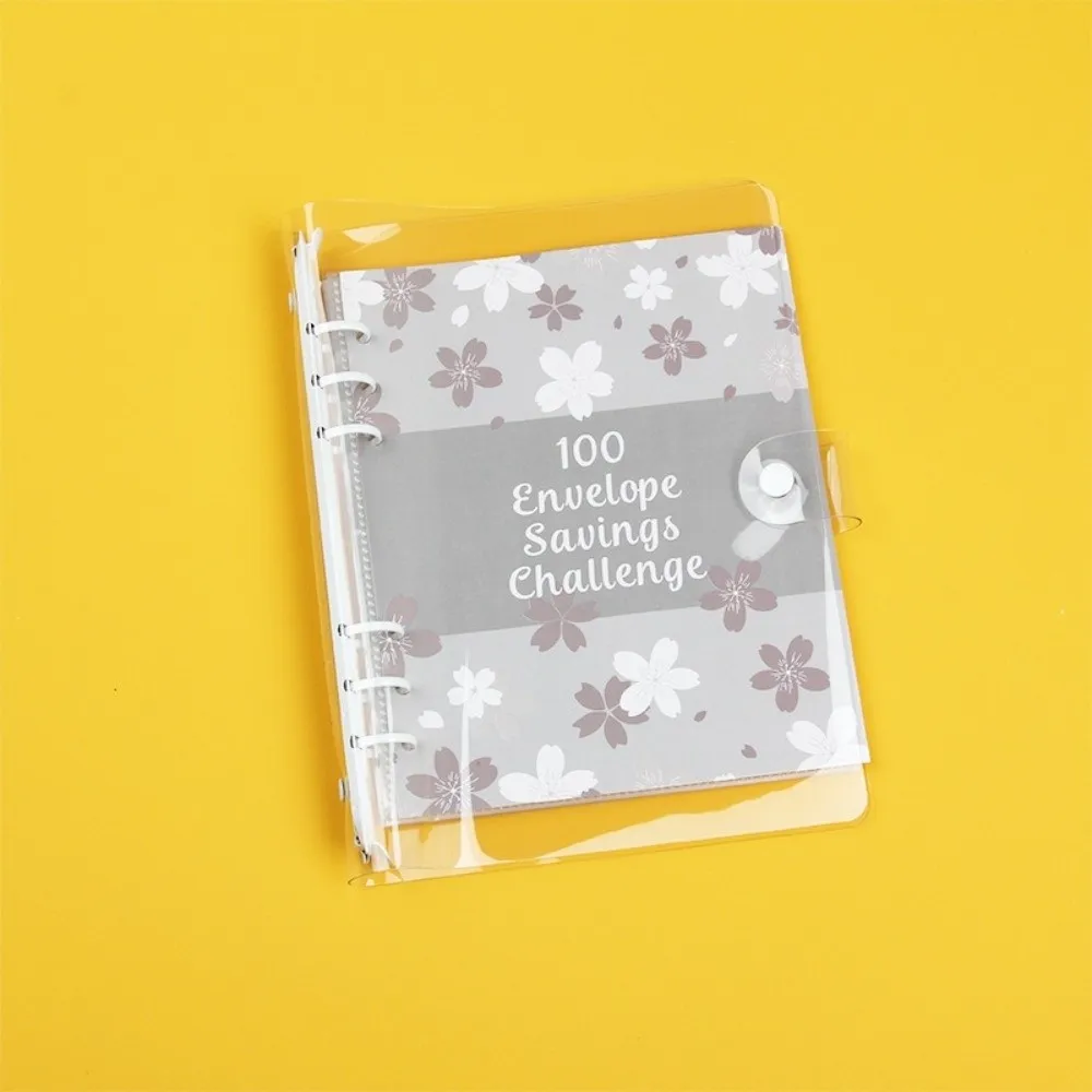 Gestione finanziaria 100 buste Sfida di risparmio 100 buste Raccoglitore a fogli mobili Raccoglitore per risparmiare denaro Risparmio di denaro