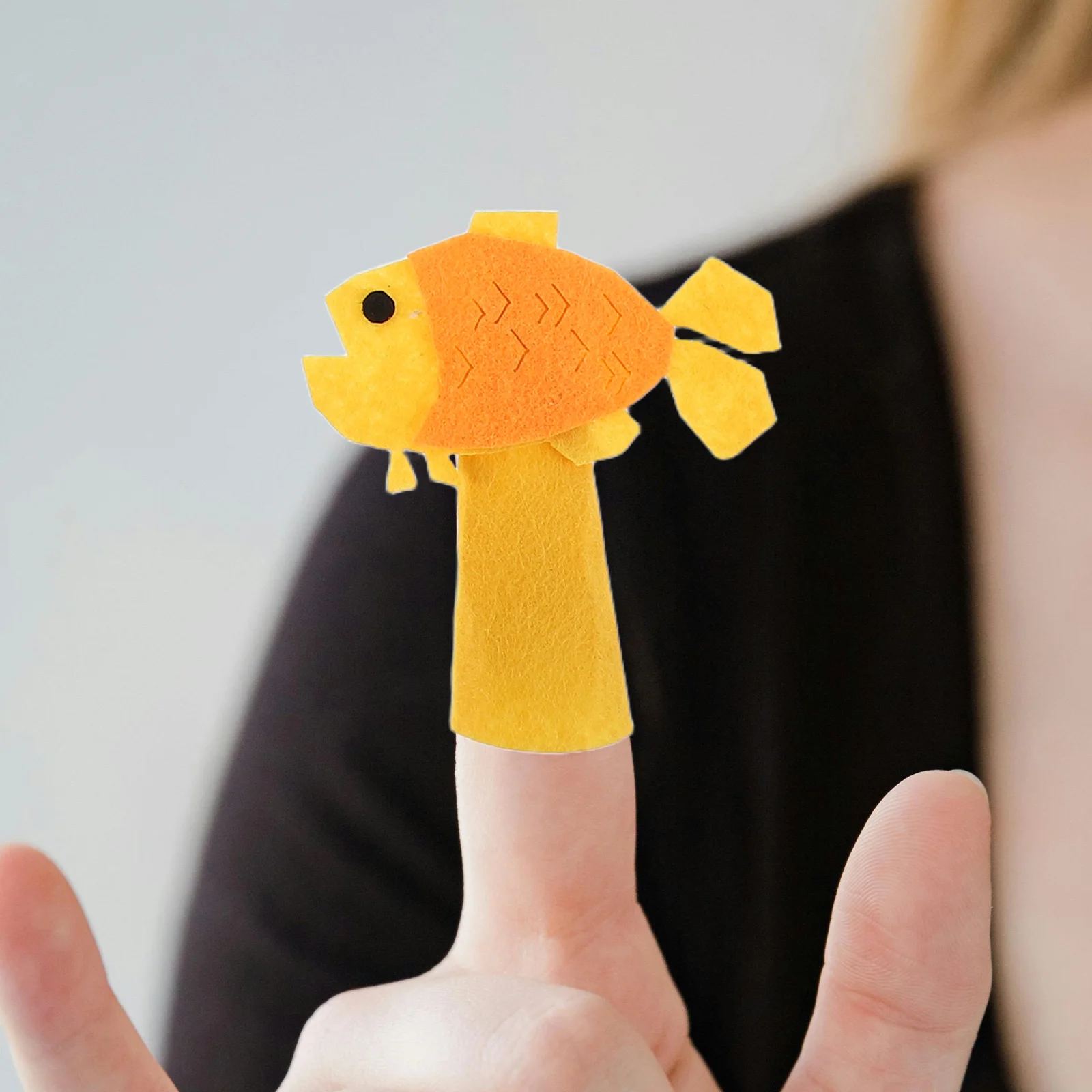 9 szt. Filcowych pacynek na palce z motywami zwierząt z kreskówek dla maluchów, miękkie pacynki na rękę, zestaw do opowiadania historii, kreatywna zabawa edukacyjna