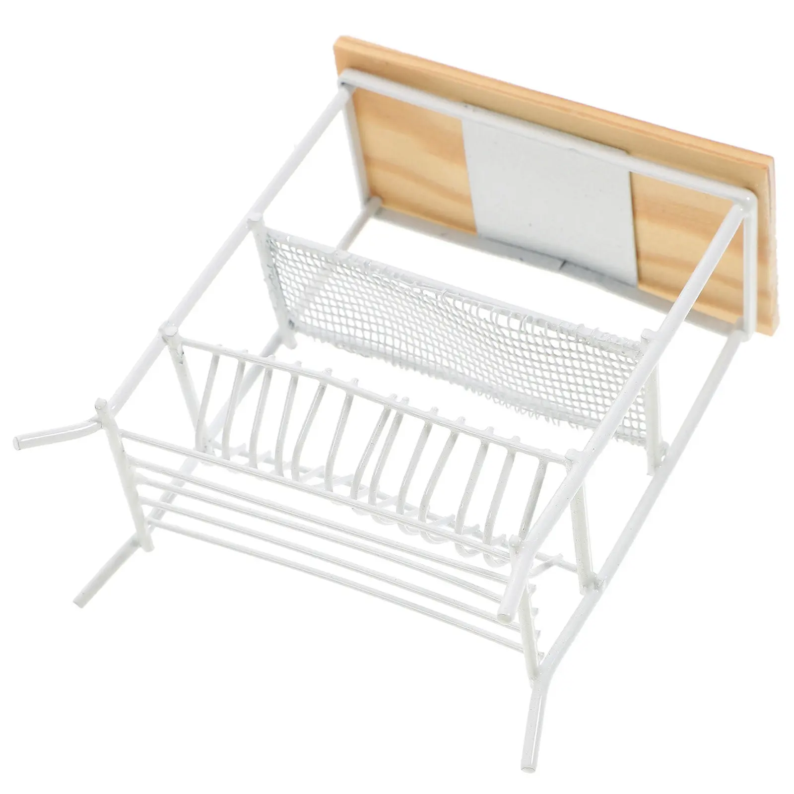 

Mini Kitchen Storage Rack Miniature Storage Rack Mini House Furniture Small Delicate Accessories Micro Landscape Decoration DIY