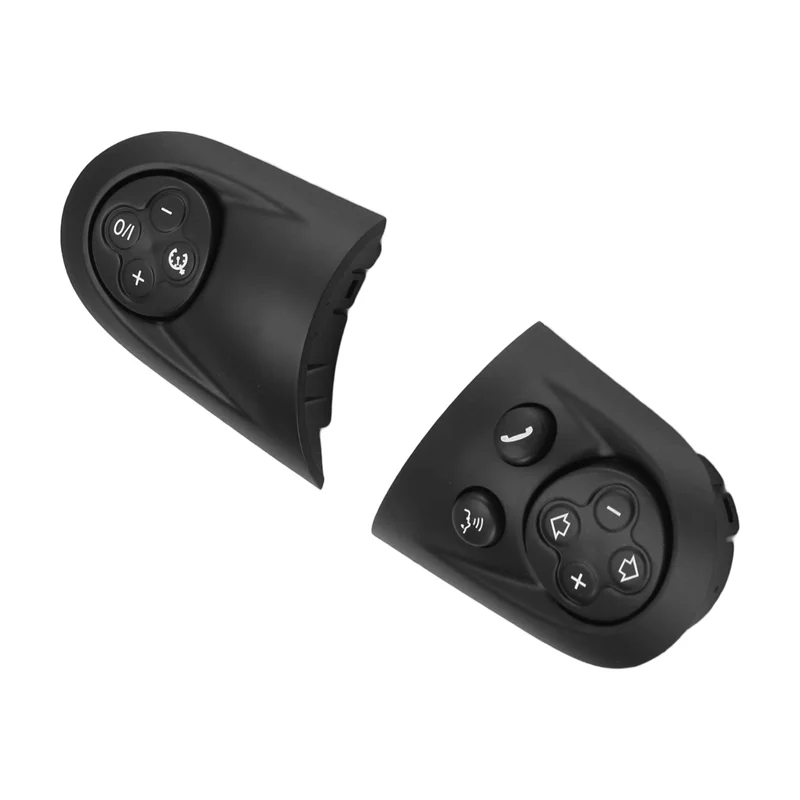 Multifunctional Steering Wheel Control Switch Cover 2X Set For MINI Cooper R55 R56 R57 R58 R59 R60 R61
