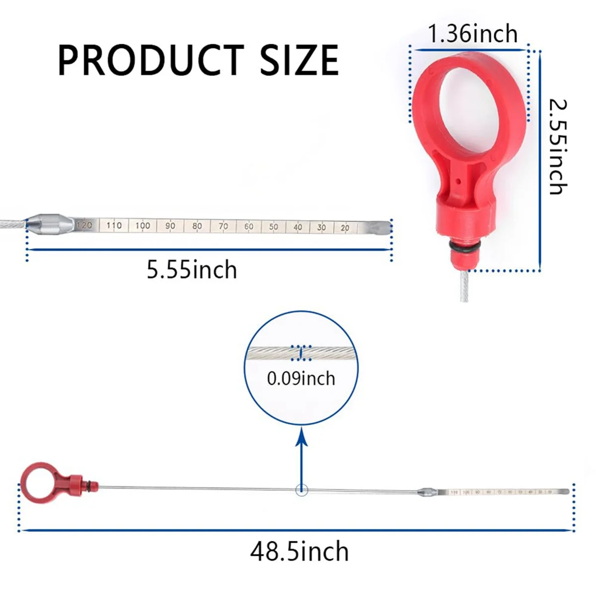 Dipstick transmisi otomatis, tidak. 8863B 9336 42RLE NAG1 Dipstick cairan transmisi