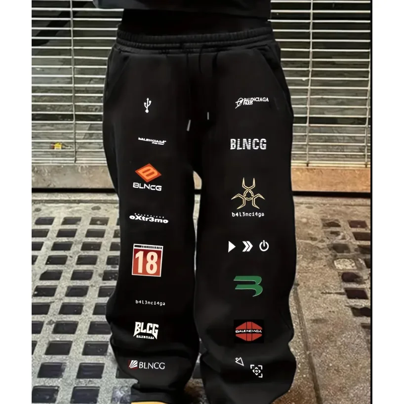 

Men's Casual Sports Trousers with A Loose Fit, Jogging Pants, and A Casual Street Style for Autumn and Winter