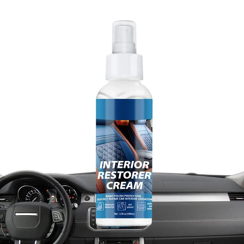 

100ml Car Plastic Trim Restorer Auto Interior Care Agent Quick Car Restoring Agent Trim Restoration Renovator For Dashboard