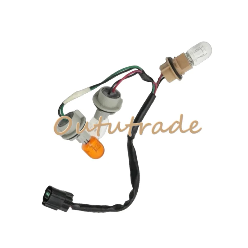 For Mitsubishi Pajero V93 V97 New Rear Brake Tail Light Reversing Lamp Wiring Harness Plug Lines Bulb