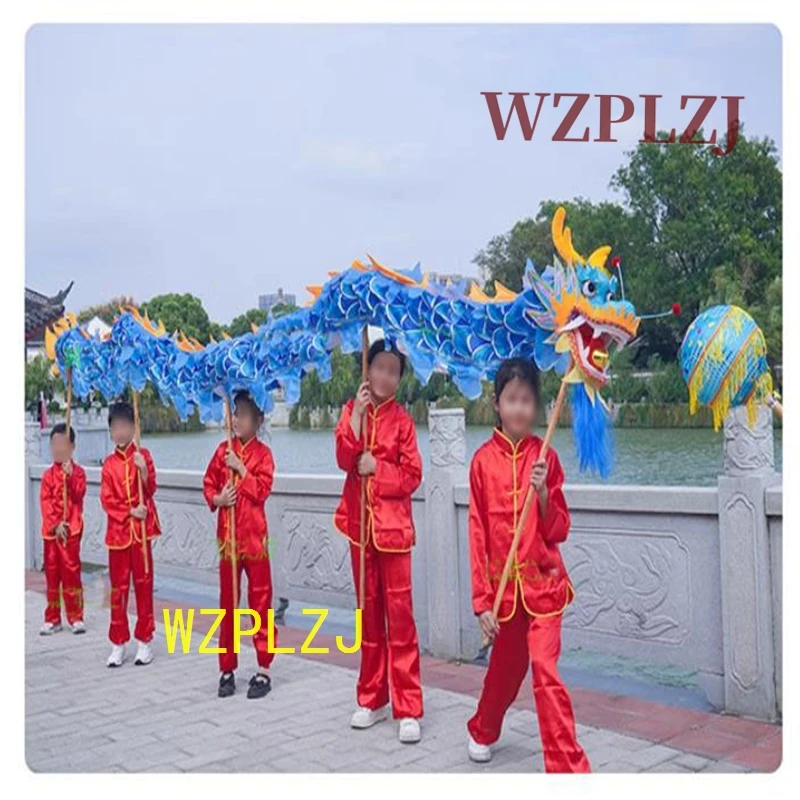

Game 7.9m Silk Dragon Dance poles size 6 Kid 8 Player Children Girl Boy Performance Party Event Festival Folk Stage China