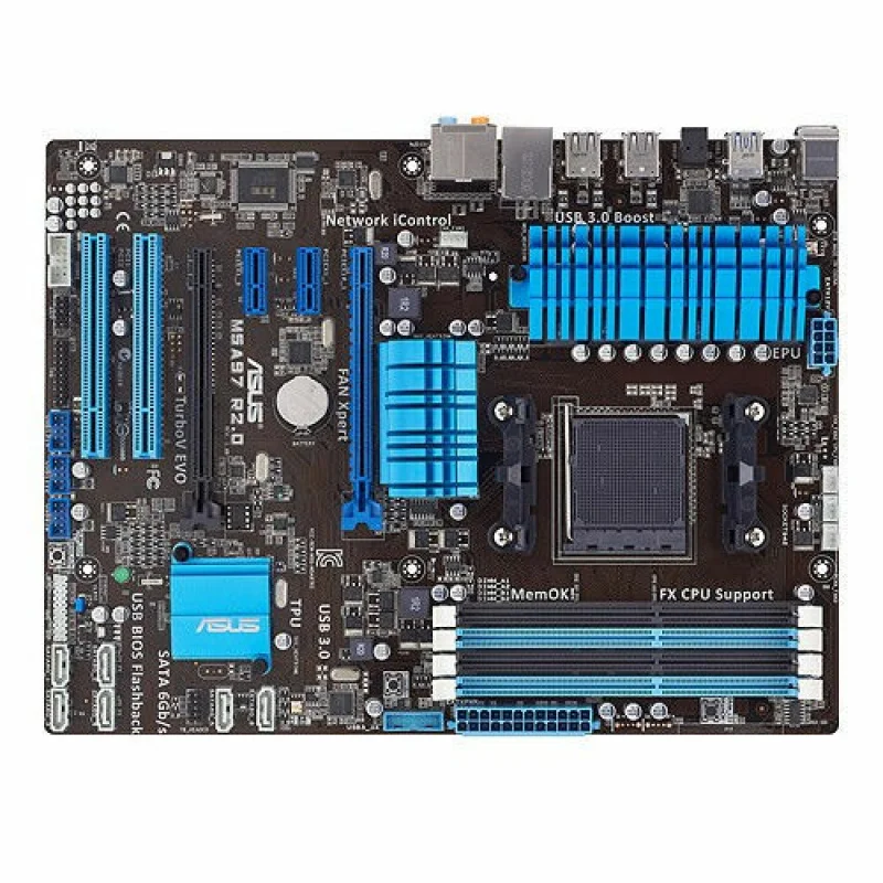 FOR ASUS M5A97 R2.0 Socket AM3+ AMD 970 USB3.0 SATA 3.0 Motherboard With I/O