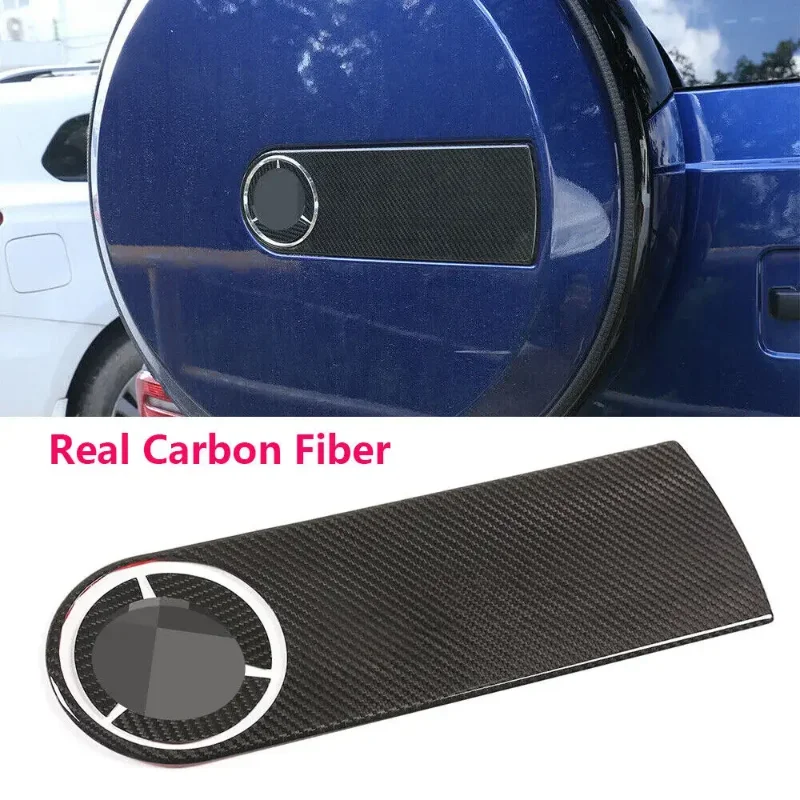 

For Mercedes Benz G Class G63 W464 G500 2019-2020 Real Dry Carbon Fiber Car Spare Wheel Cover Logo Cover Decorative Trim Fit