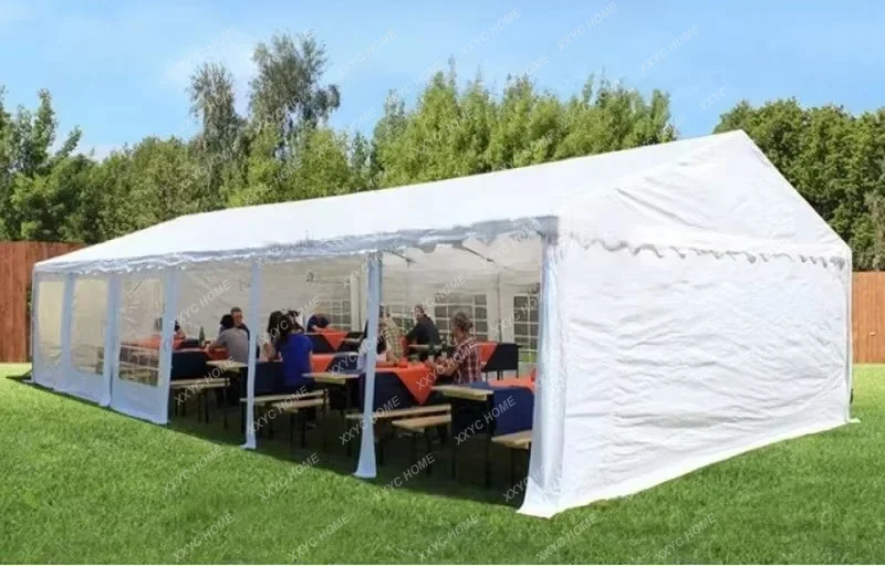 XX Galvanized Steel Pipe Outdoor Party Tent with Movable Sidewalls White Wedding Tent