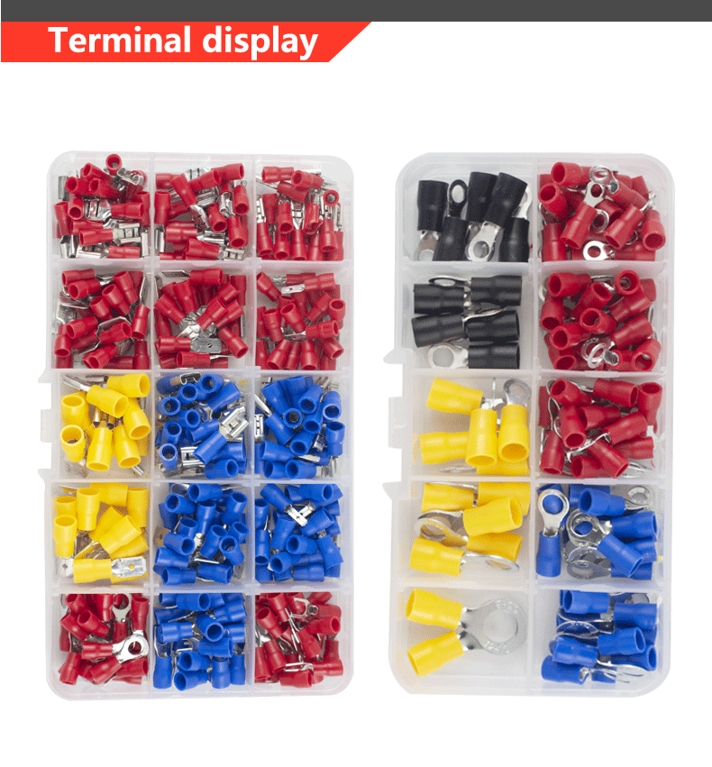 Handcrimpzange 0,25–2,5 mm2, verstellbare Ratchat-Crimpzange, 280-teiliges Kabelschuhe-Sortiment-Set, isoliertes Draht-Crimp-Set SN-02C – Detail 9