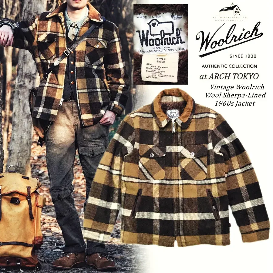La Belleza de los Detalles: Chaqueta de Trabajo Americana Vintage de 1960, Marca Woolrich, con Entretela Woolrich