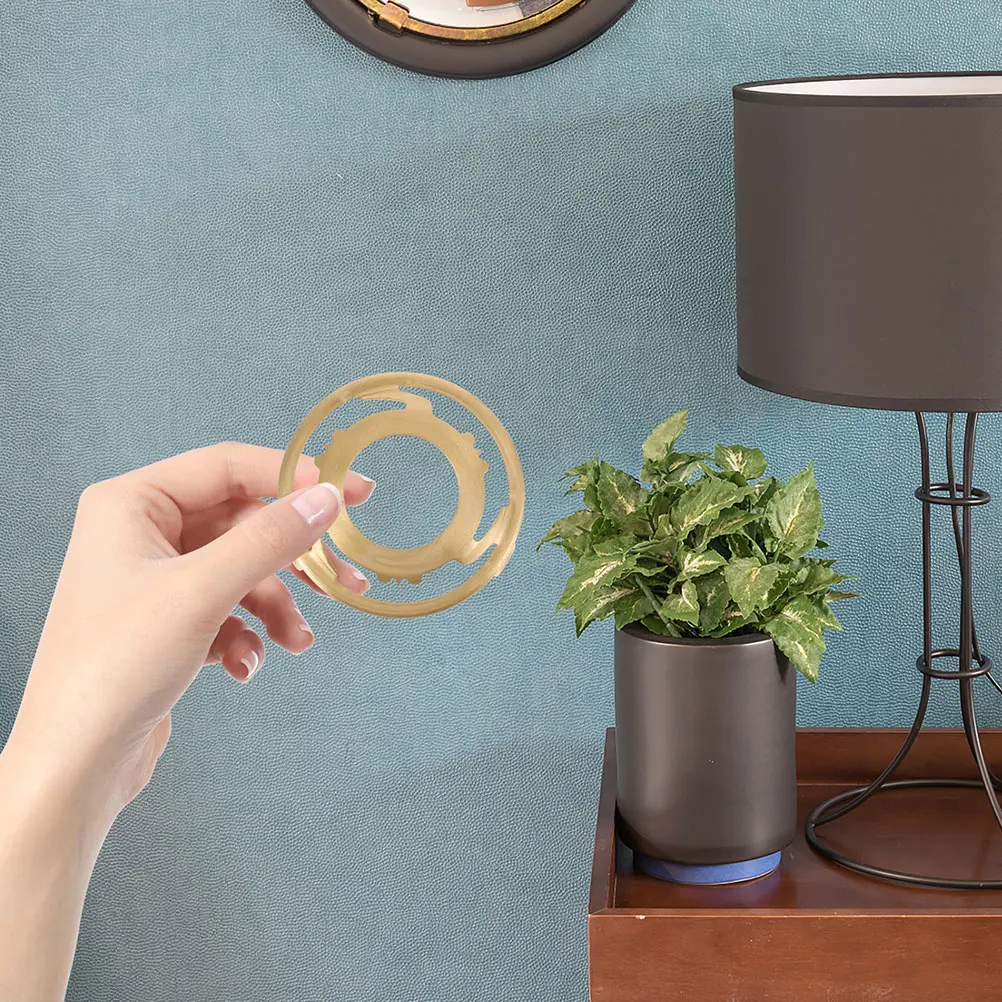 

2pcs Pure Copper Lamp Shade Holder Durable E14 Retaining Ring For Glass Covers Anti-Slip Harp Adapter For Table Lamps - Light