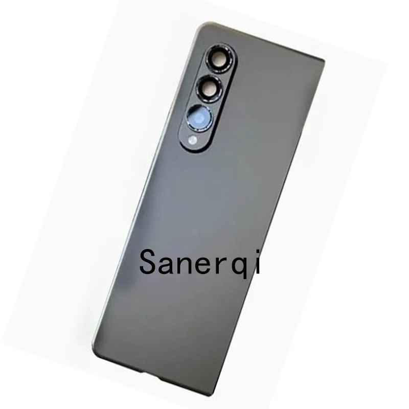 For SAMSUNG Galaxy Z Fold 3 fold3 5G F926 F9260 Back Glass Battery Rear Door Housing Panel Cover With Camera Bezel with lens