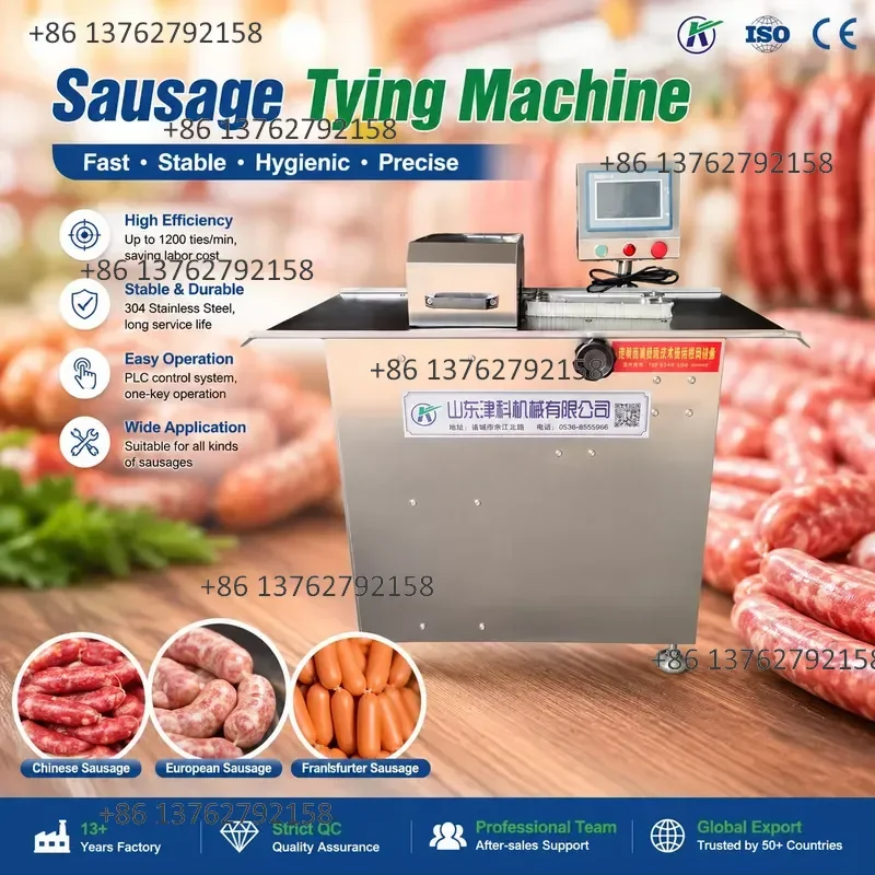 【2026】 High Speed Sausage String Tying Machine for Sausage Making Meat Products Processing Equipment