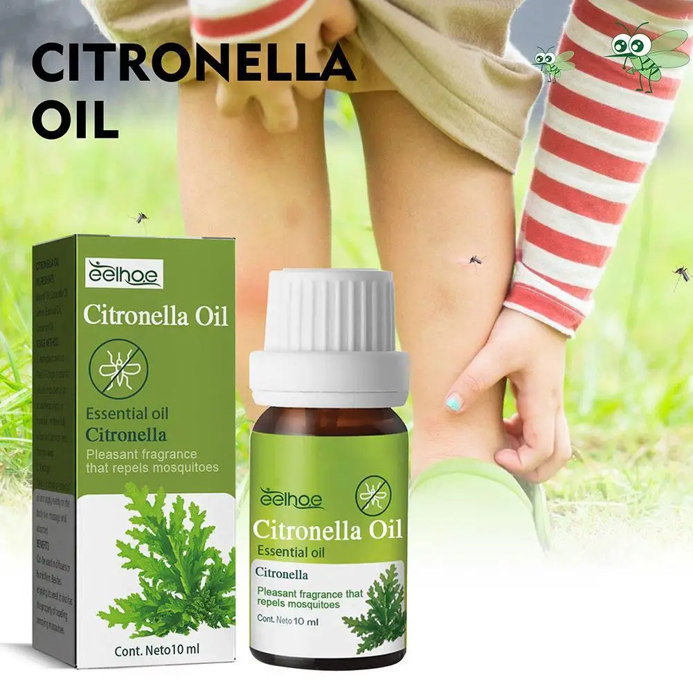 

10ml Pure Natural Citronella Essential Oil Citronella Oil Mosquitoes Repellents Diffuser Aroma Oil Aromatic Essential Oils Care