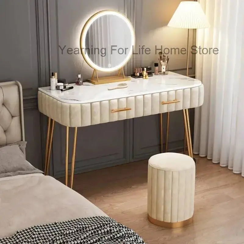 

Bedroom Chair Mirror Dressing Table Drawer White Makeup Dressing Table Women Led Penteadeiras De Maquiagem Room Furniture