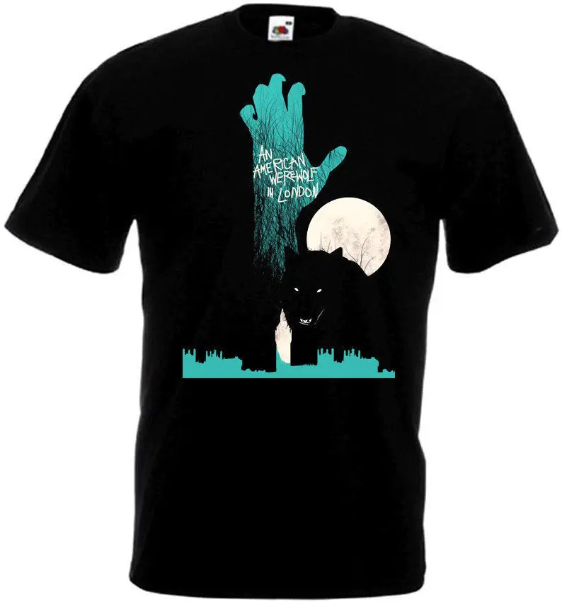 

An American Werewolf In London v.2 T shirt black movie poster all sizes S-5XL
