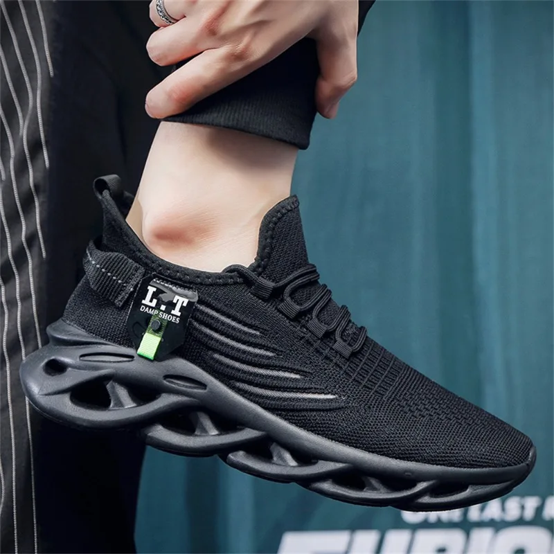 

Running Jogging Shoes Casual Sneakers White Outdoor Breathable Mesh for Men Light Shock-absorption Sports Shoe Tenis Zapatos