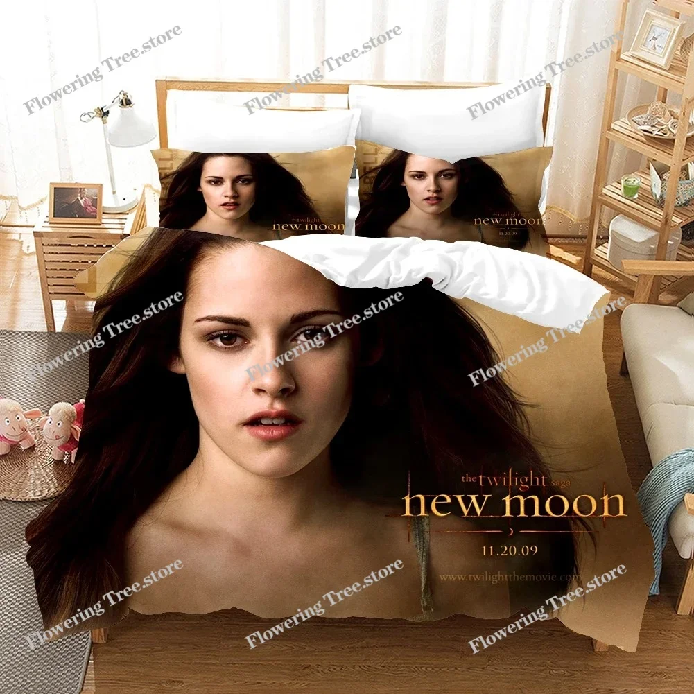 

New Movie Twilight Bedding Set Love Duvet Cover Set Pillowcase Film Single Queen King Full Size Soft Bed Linen for Women Teens
