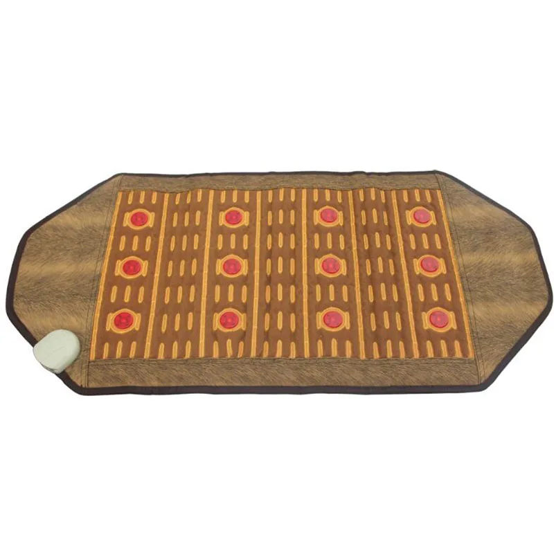 220 v ms tomalin stone far-infrared heating photon therapy care knee massage cushion 45 * 95 cm