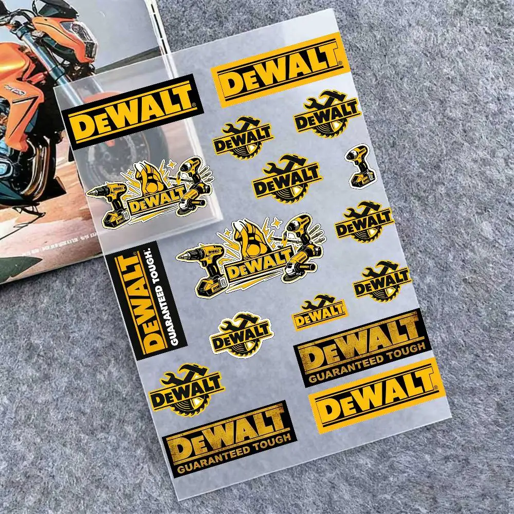 

Светоотражающие наклейки DEWALT для мотоциклов, водонепроницаемые виниловые наклейки для мотоциклетных шлемов, топливных баков и велосипедов