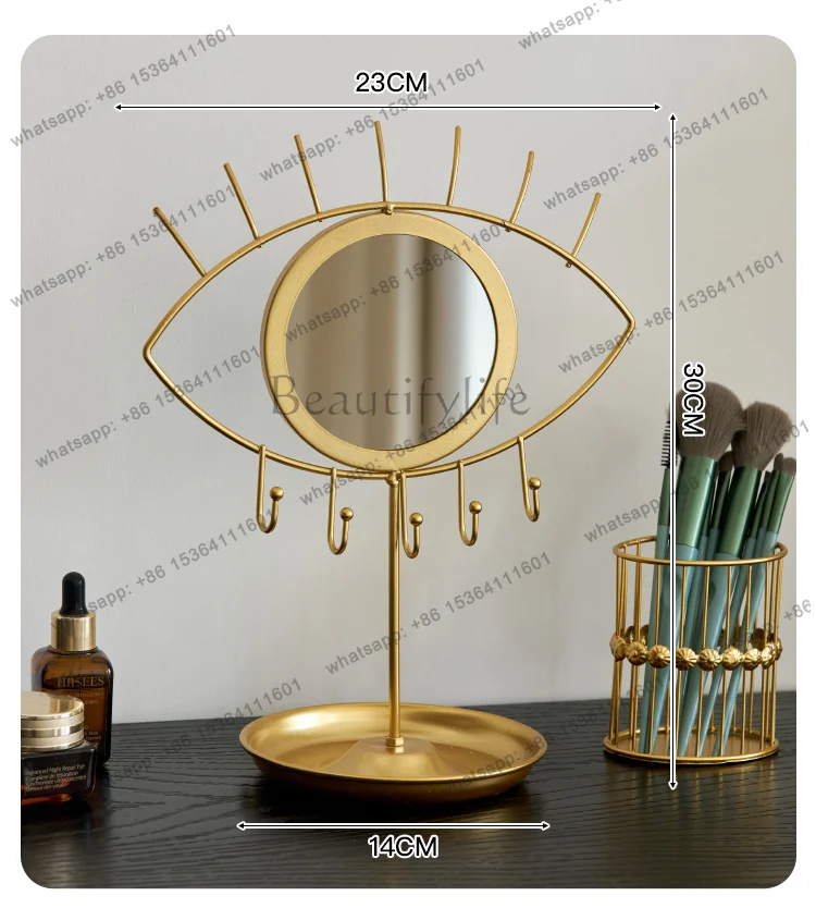 FG Irregular Living Room Mirror Nordic Small Girls Bathroom Mirror Bedroom Funky Hand Mini Vanity Spiegel Wand Home Decorations