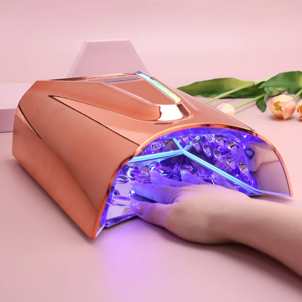 2024 Lámpara de uñas inalámbrica avanzada de 128W, secador de uñas LED UV inalámbrico, luz de curado de esmalte de Gel recargable en stock