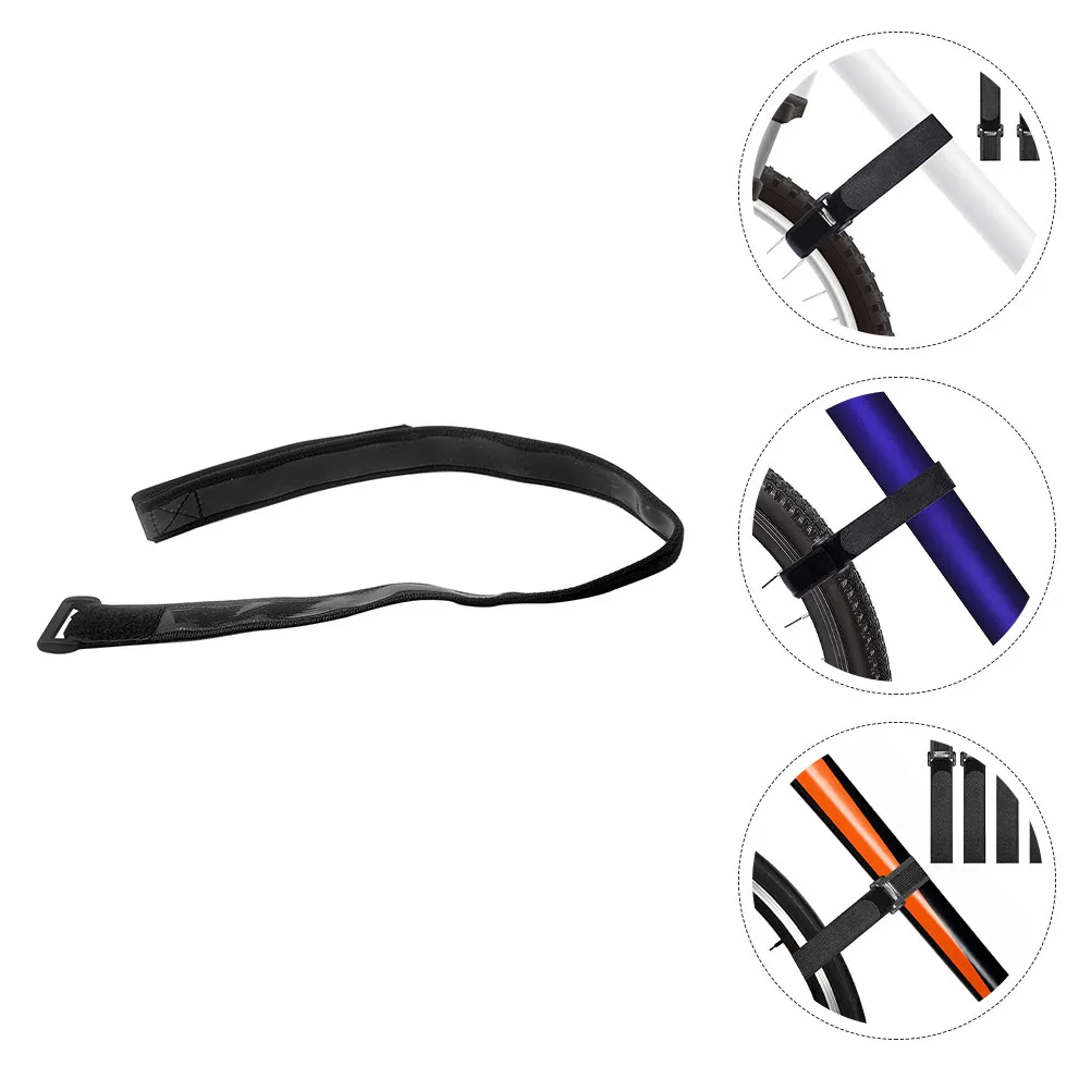 2Pcs Multifunctional Bike Wheel Bundling Belt Non-Slip Fastening Cable Strap for Bicycle Snowboard Yoga Mat Travel Use