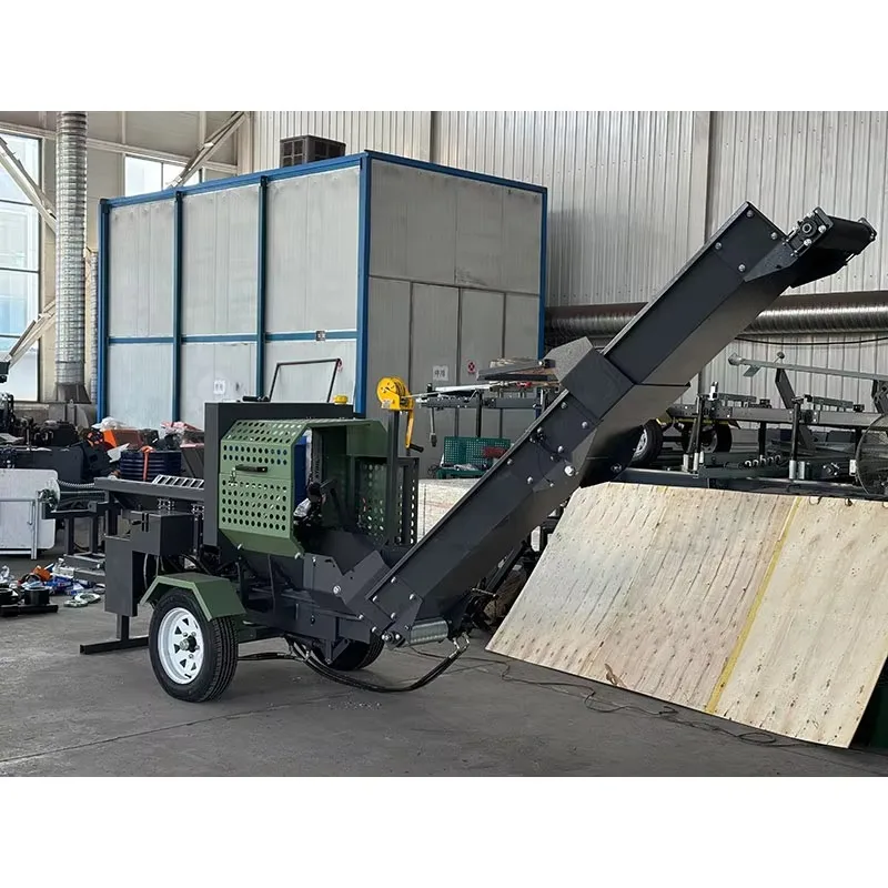 15Ton Manual Diesel Log Splitter with Cutter Lifting Function Portable Hydraulic Firewood Splitting Machine for Farm Woodworking