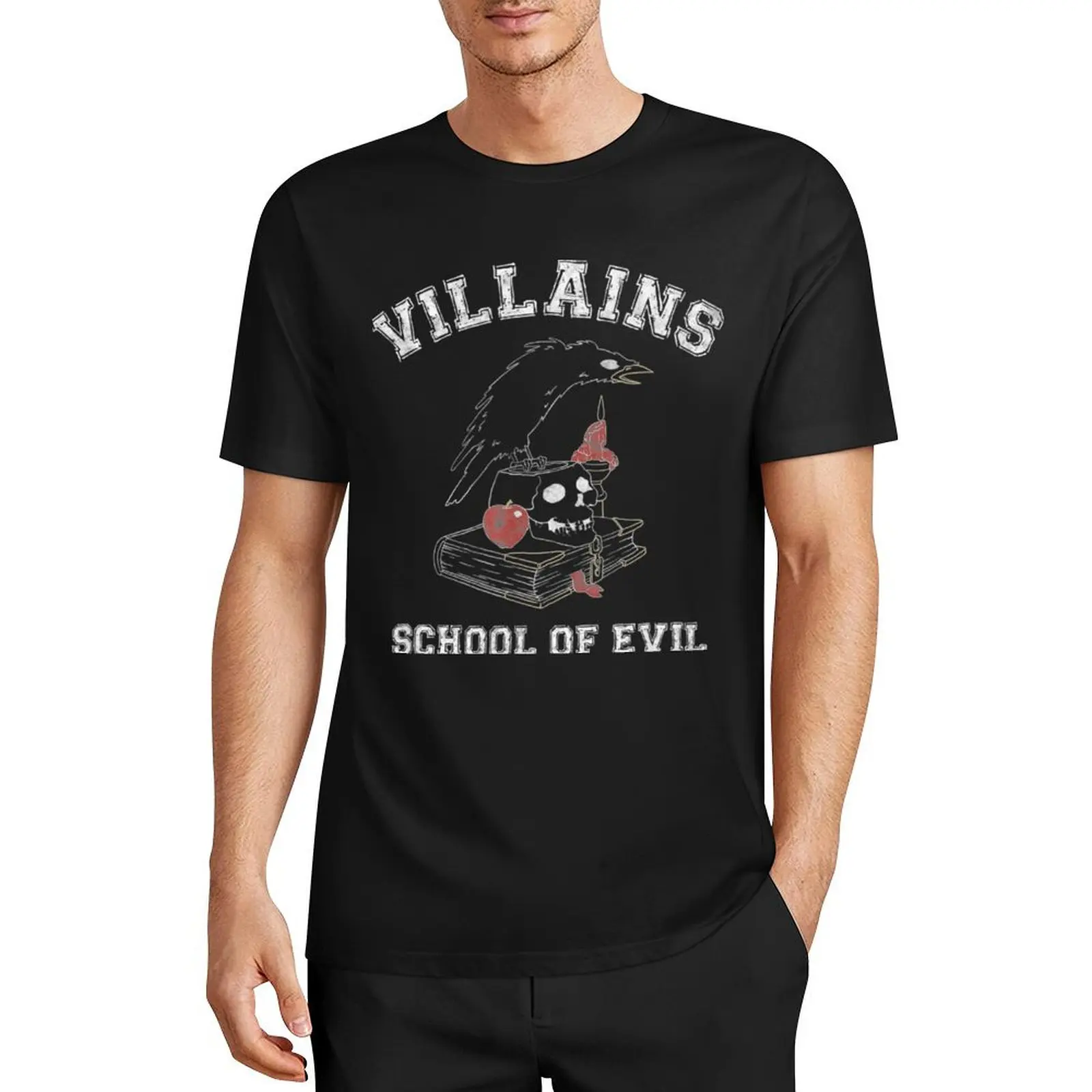 

Villains Collegiate Villains School Of Evil T-Shirt shirts graphic boys whites mens designer clothes