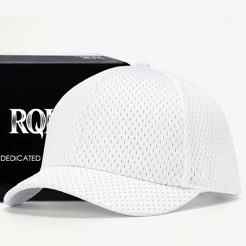 Gorra de béisbol de malla transpirable para hombre y mujer, gorro de ala corta para camionero, deportes, Golf, correr, Hip Hop, cabeza grande, talla