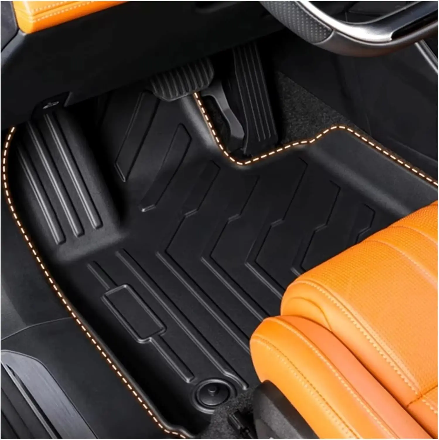 ل VW ID.4 CROZZ 2021-2025 2026 الحصير سيارة الجذع الحصير جميع الأحوال الجوية مقاوم للماء المضادة للانزلاق الجبهة الخلفية البضائع بطانة منصات القدم LHD #2